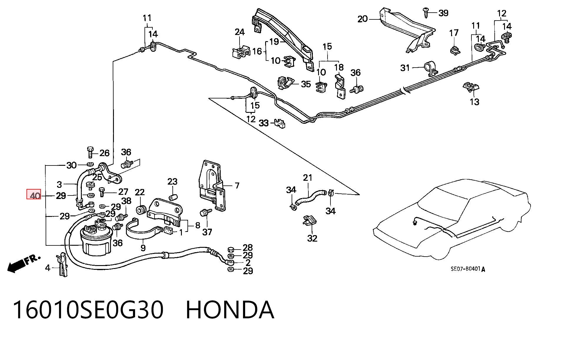 16010SE0G30 Honda