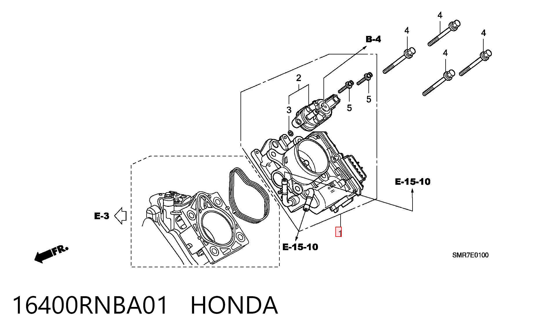 Válvula de borboleta montada para Honda Civic VIII FK, FN