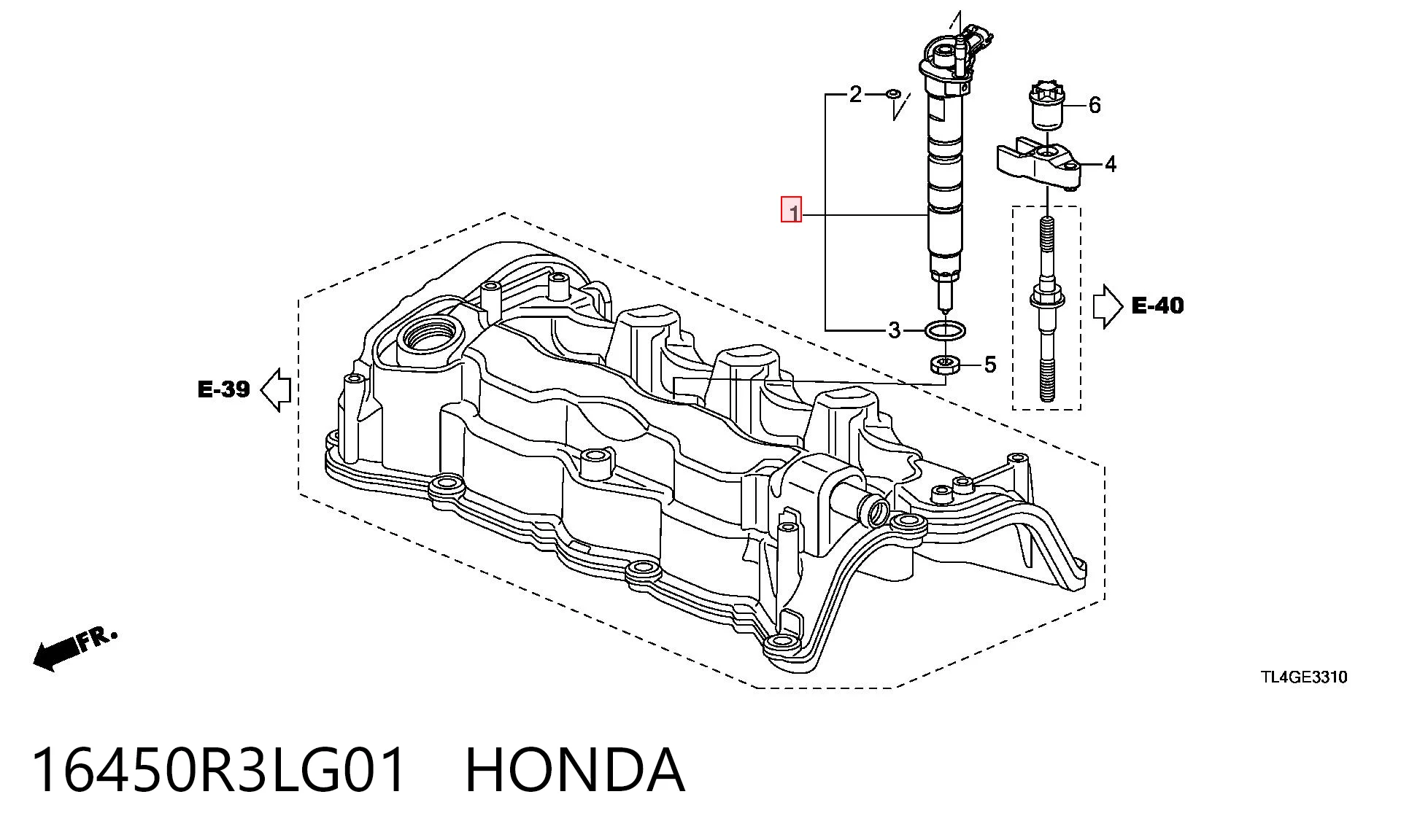 16450R3LG01 Honda