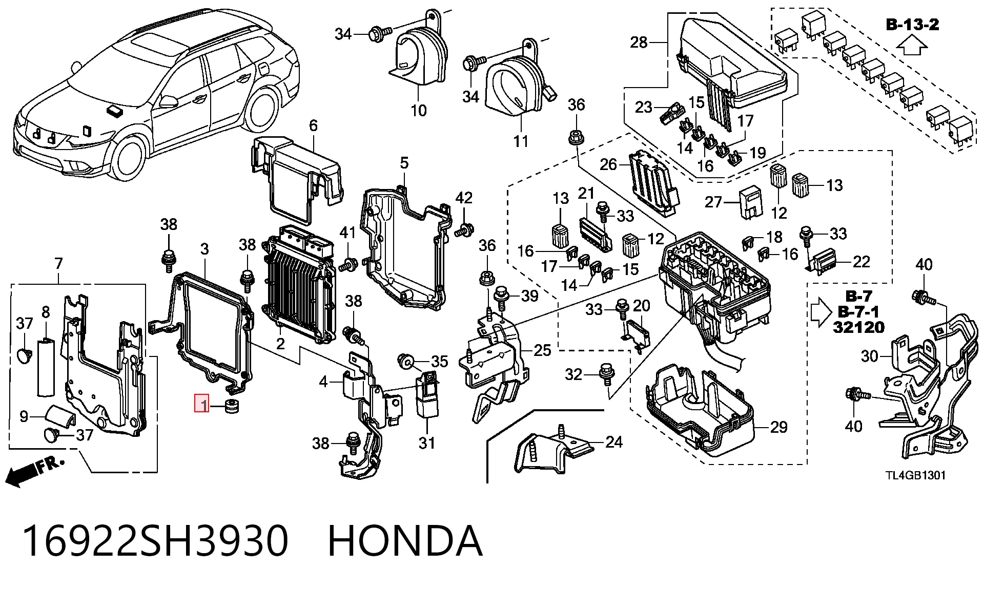 16922SH3930 Honda
