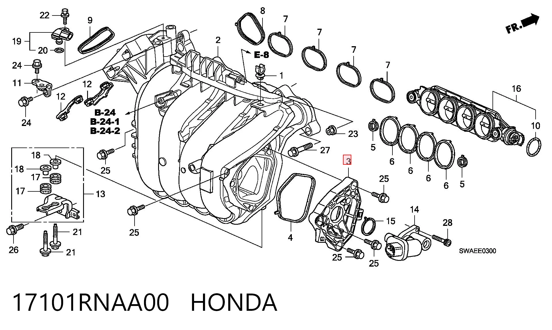 17101RNAA00 Honda 