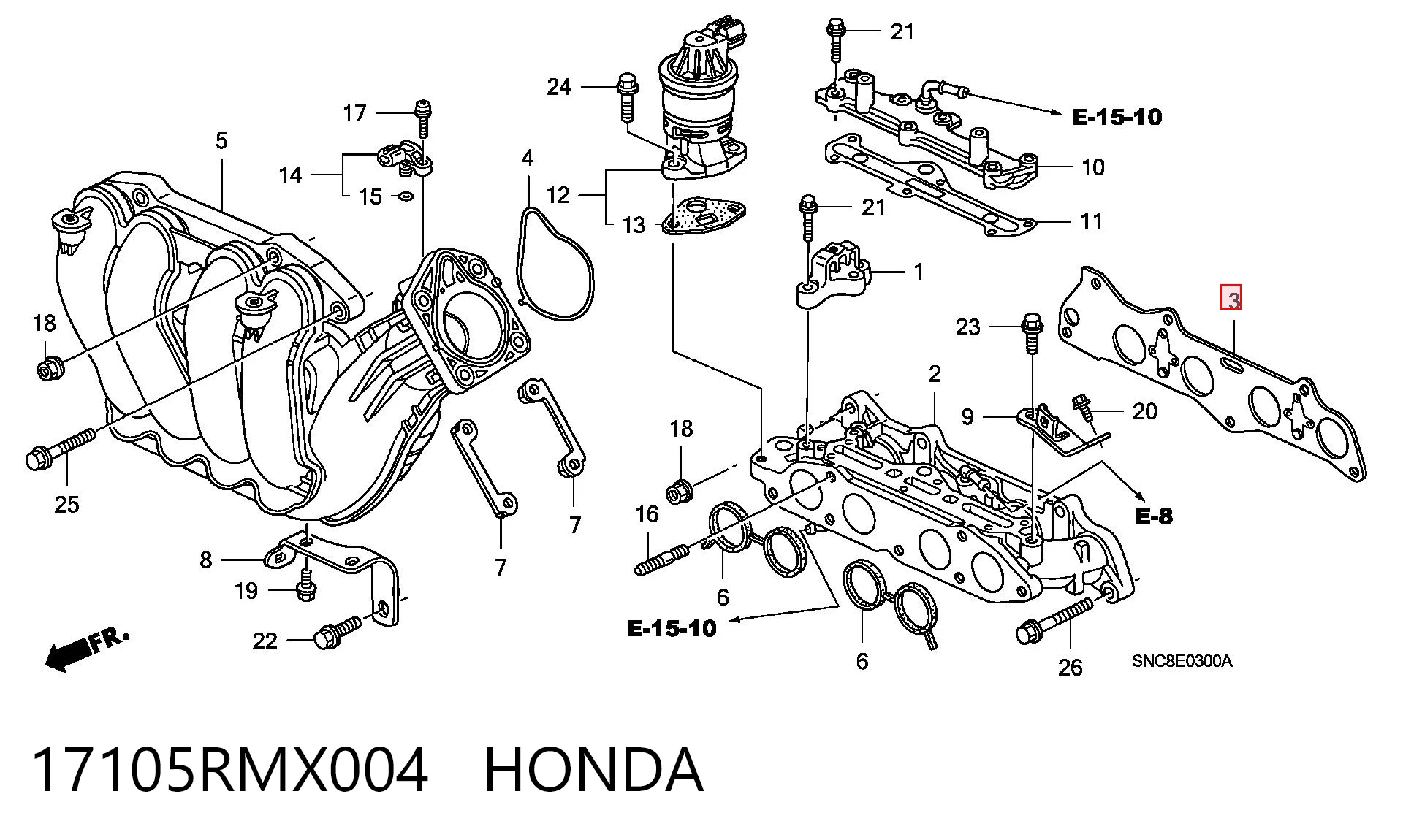 17105RMX004 Honda