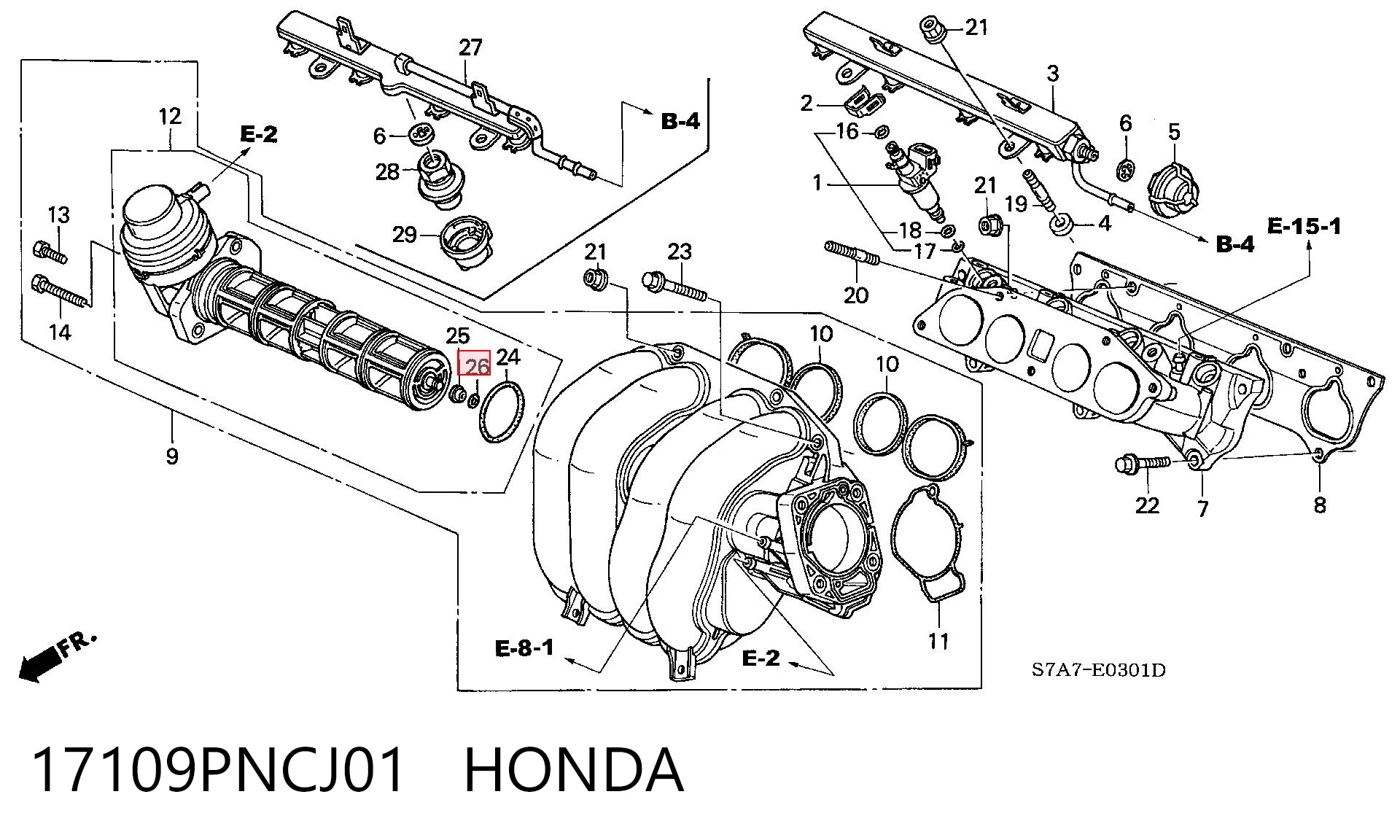 17109PNCJ01 Honda