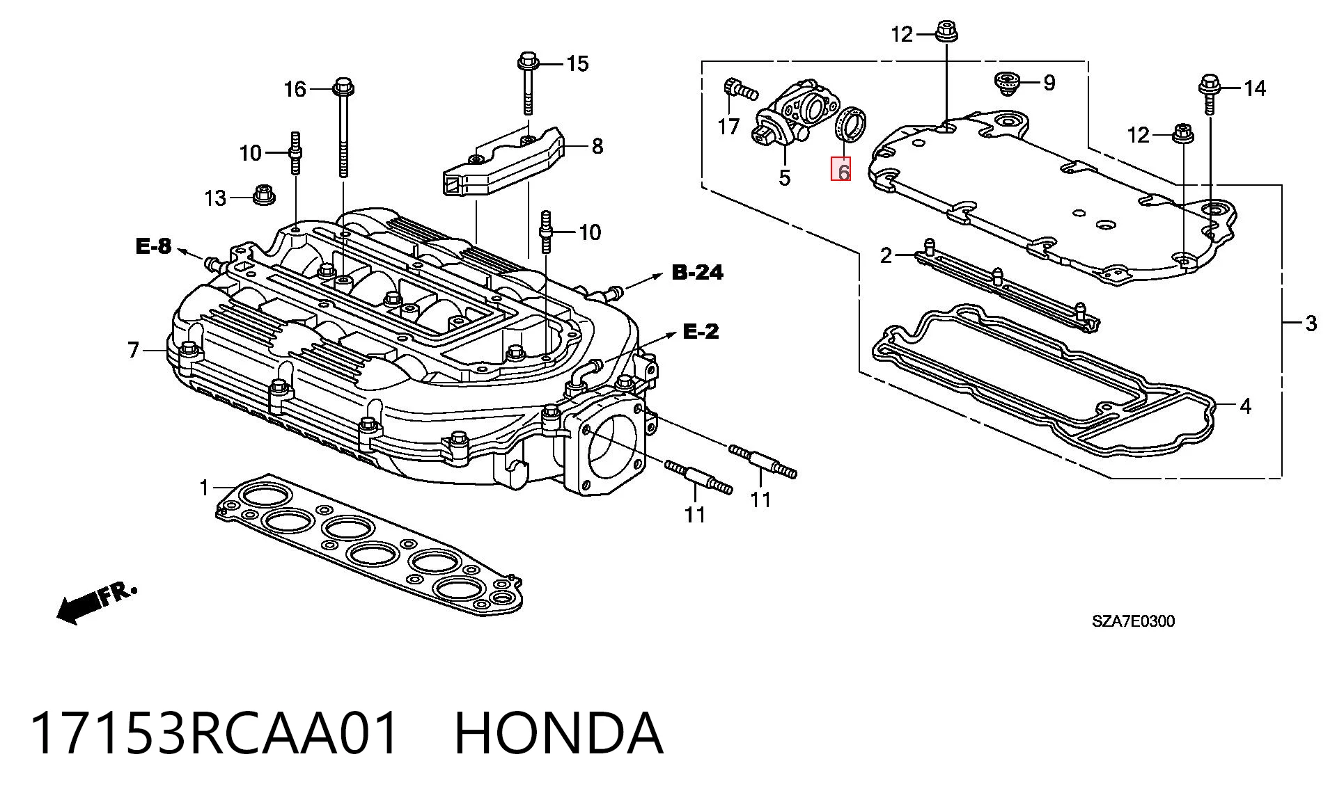 17153RCAA01 Honda