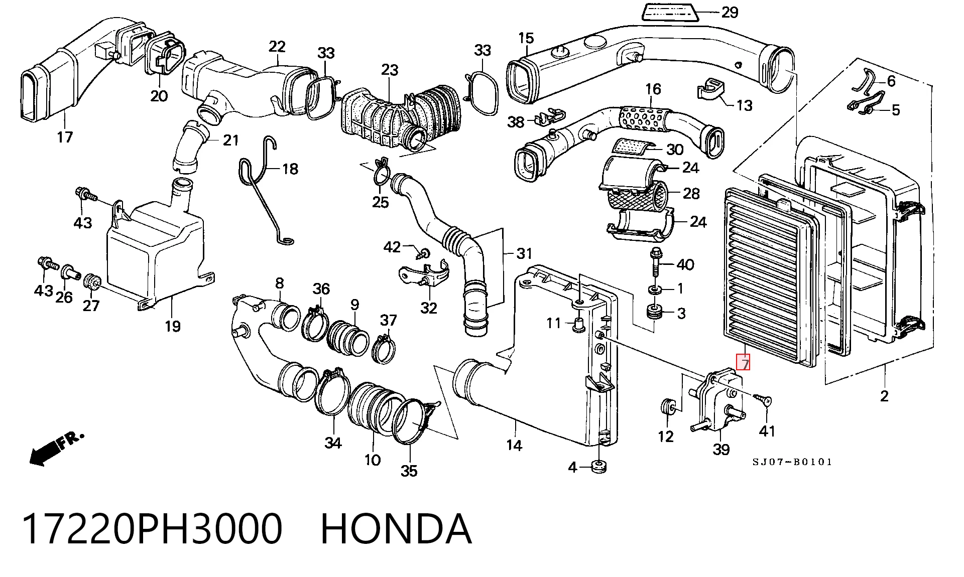Compre Filtro de ar Honda Accord 3