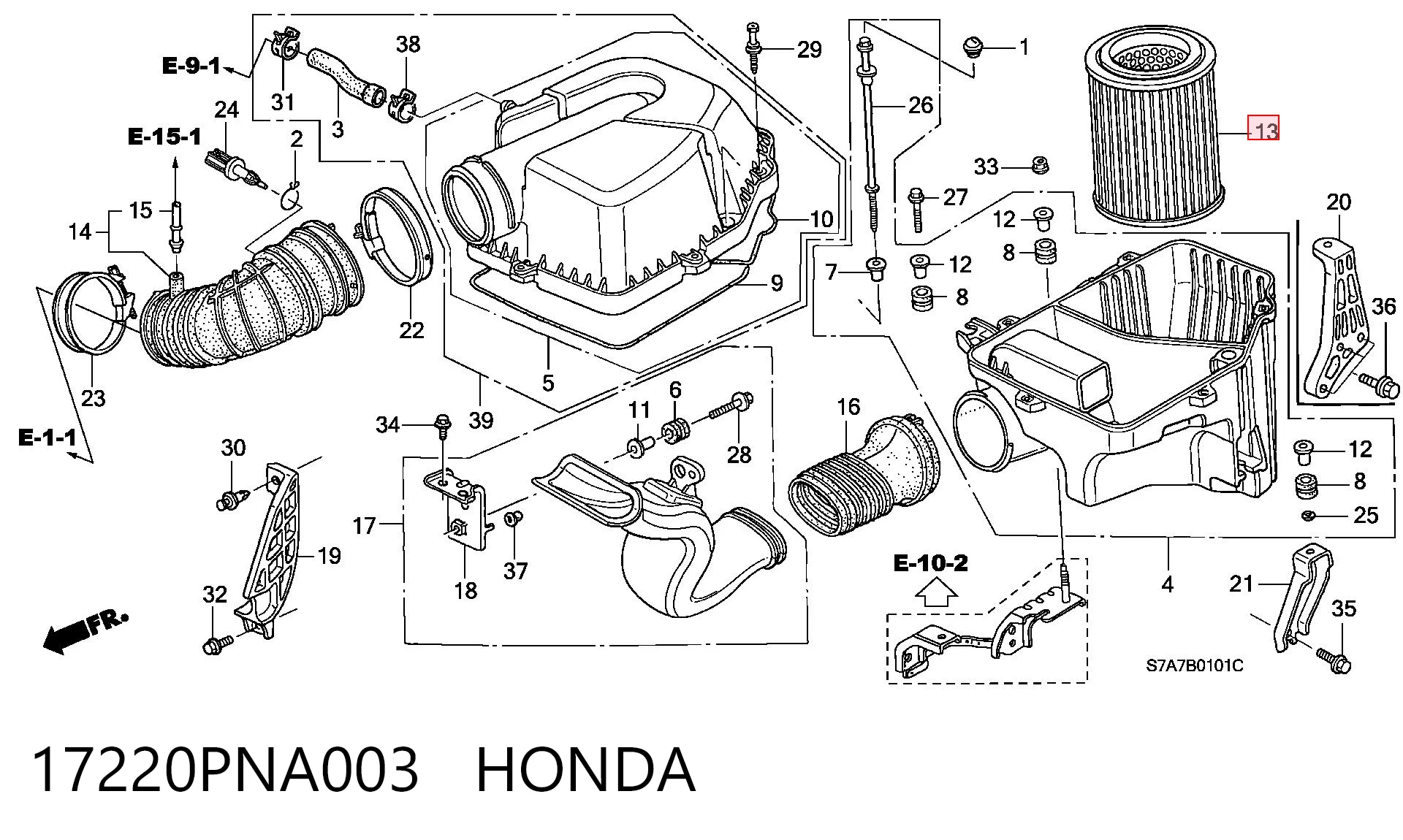 17220PNA003 Honda
