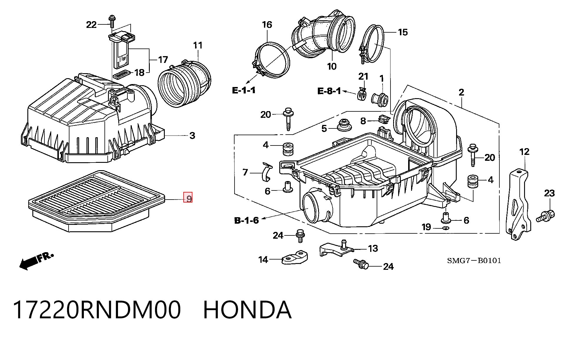 17220RNDM00 Honda