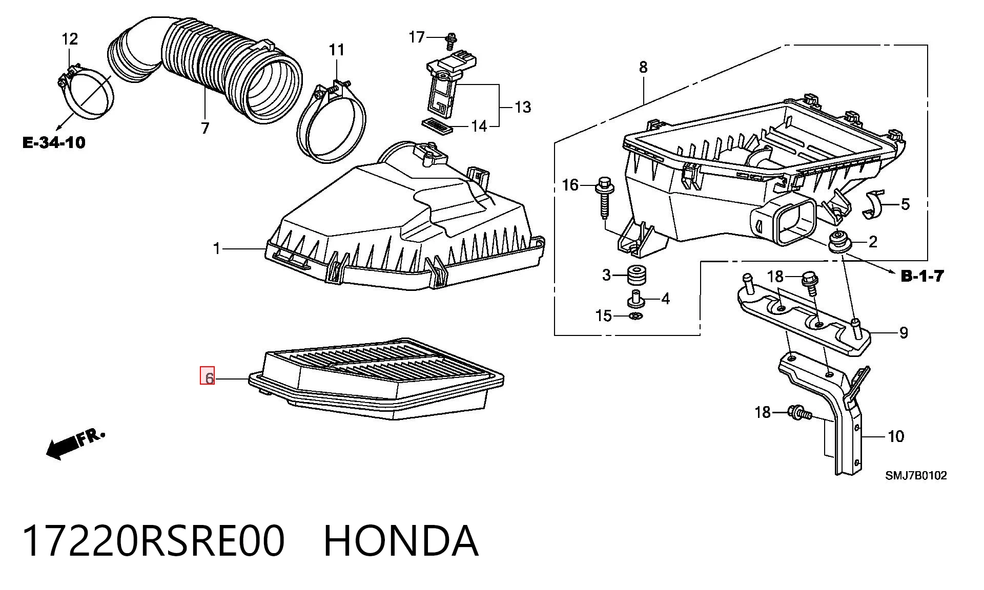 17220RSRE00 Honda