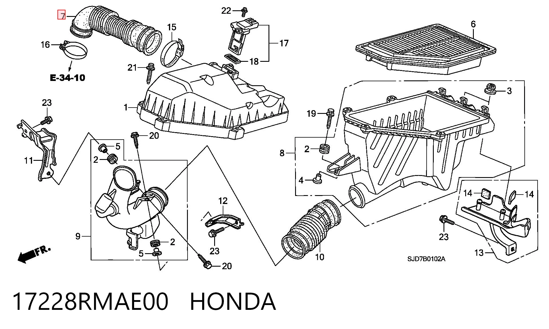 17228RMAE00 Honda