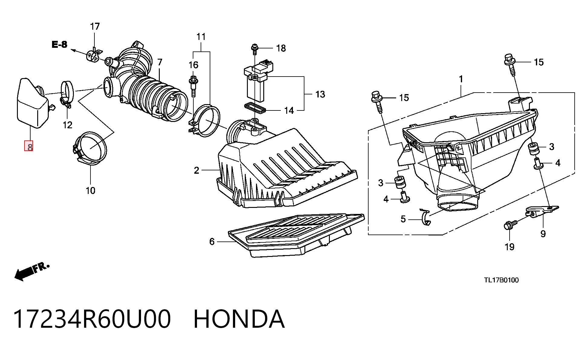 17234R60U00 Honda