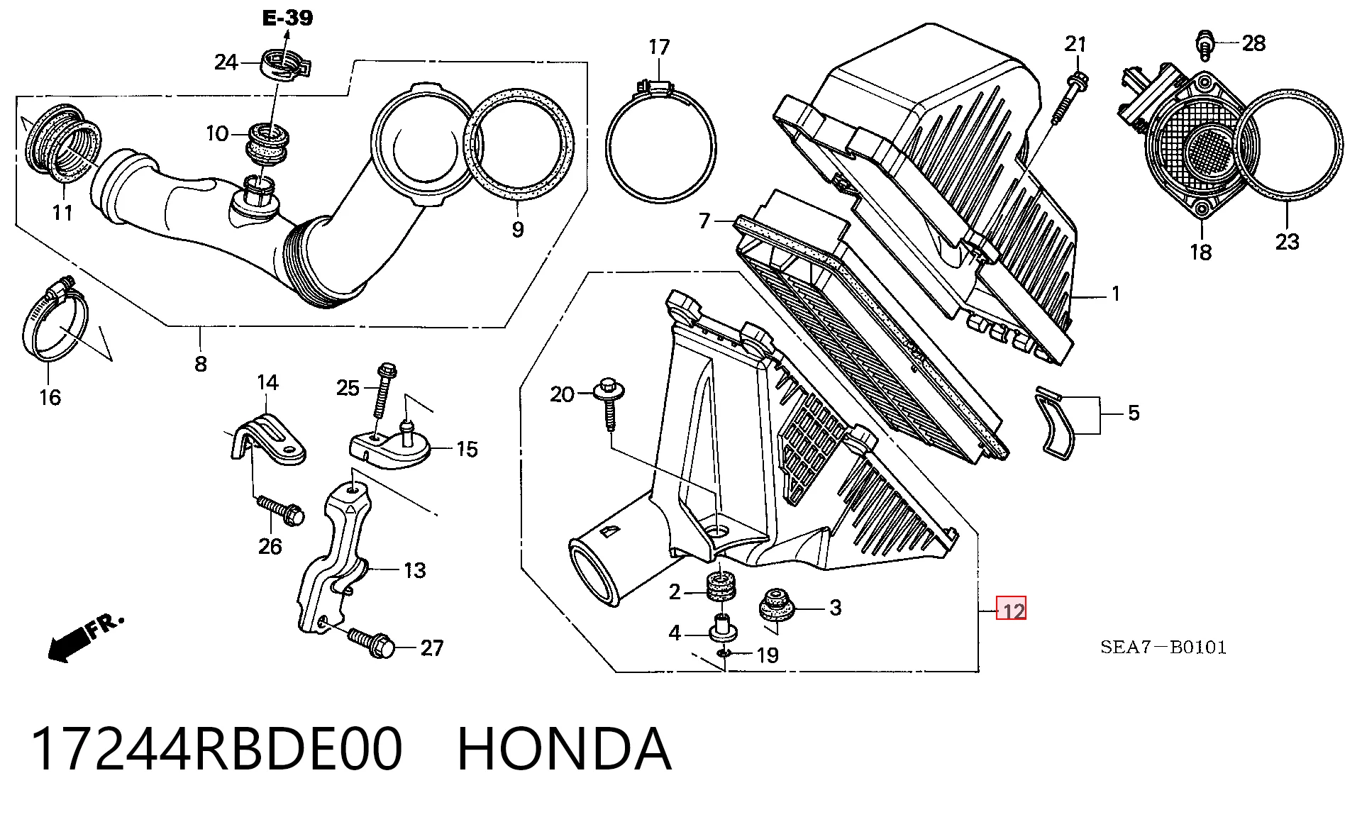 17244RBDE00 Honda