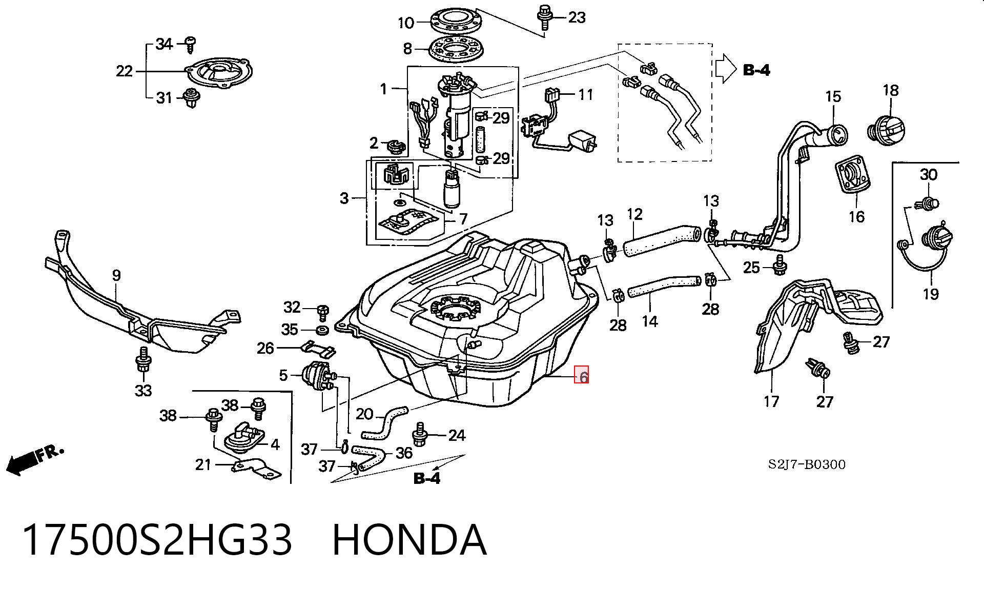 Tanque de combustível Honda HR-V  GH ao melhor preço