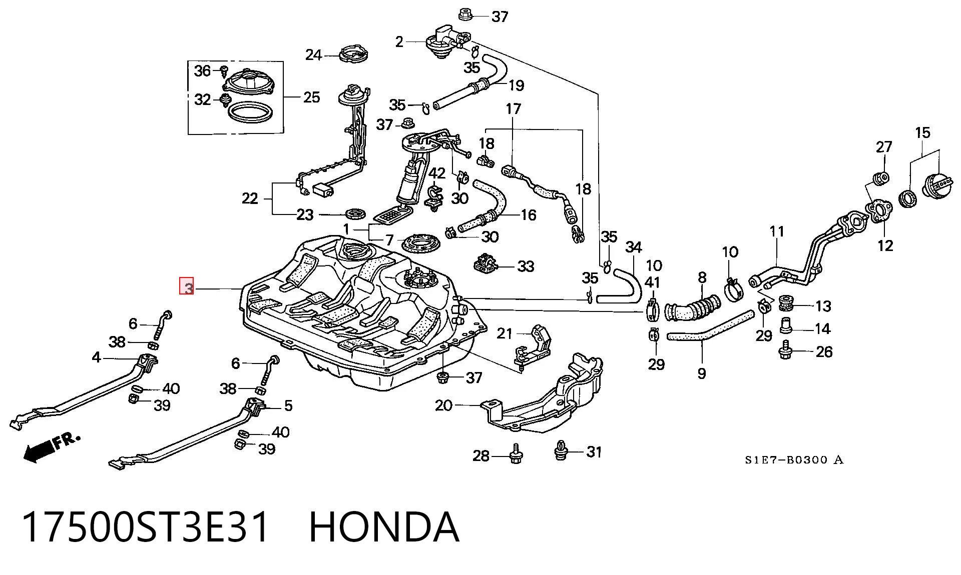 Tanque de combustível Honda Civic VI MA,MB ao melhor preço