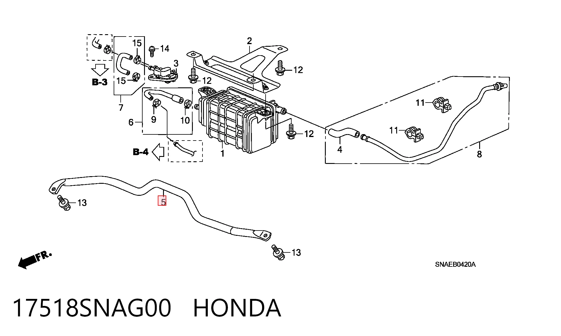 17518SNAG00 Honda
