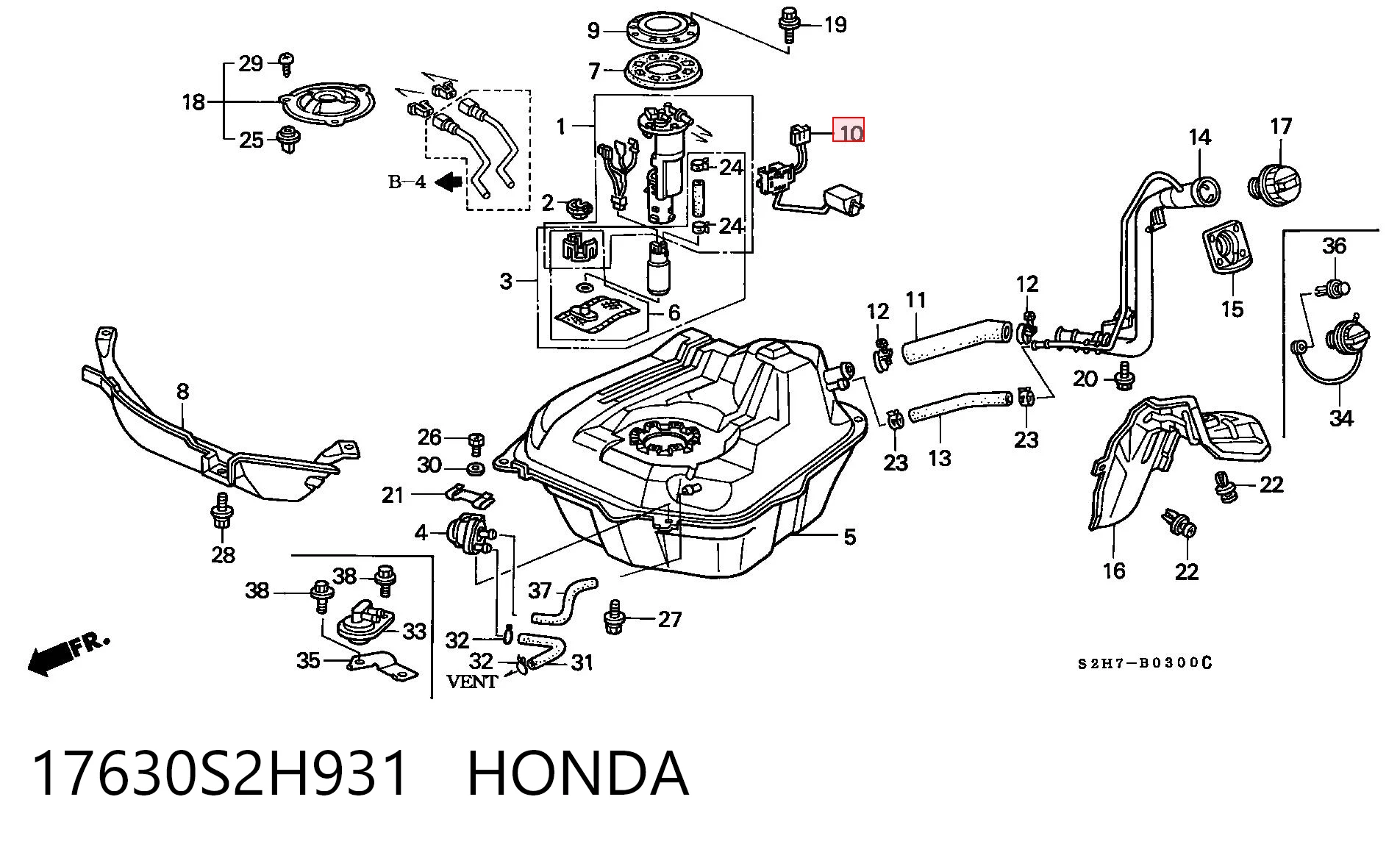 Sensor do nível de combustível no tanque Honda HR-V  GH ao melhor preço