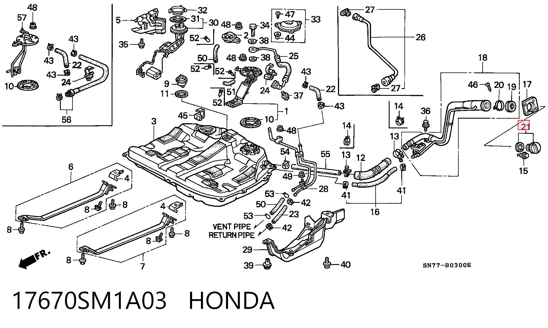 17670SM1A03 Honda 