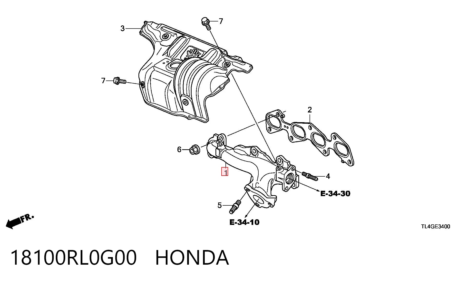 Tubo coletor de escape Honda Accord VIII CU ao melhor preço