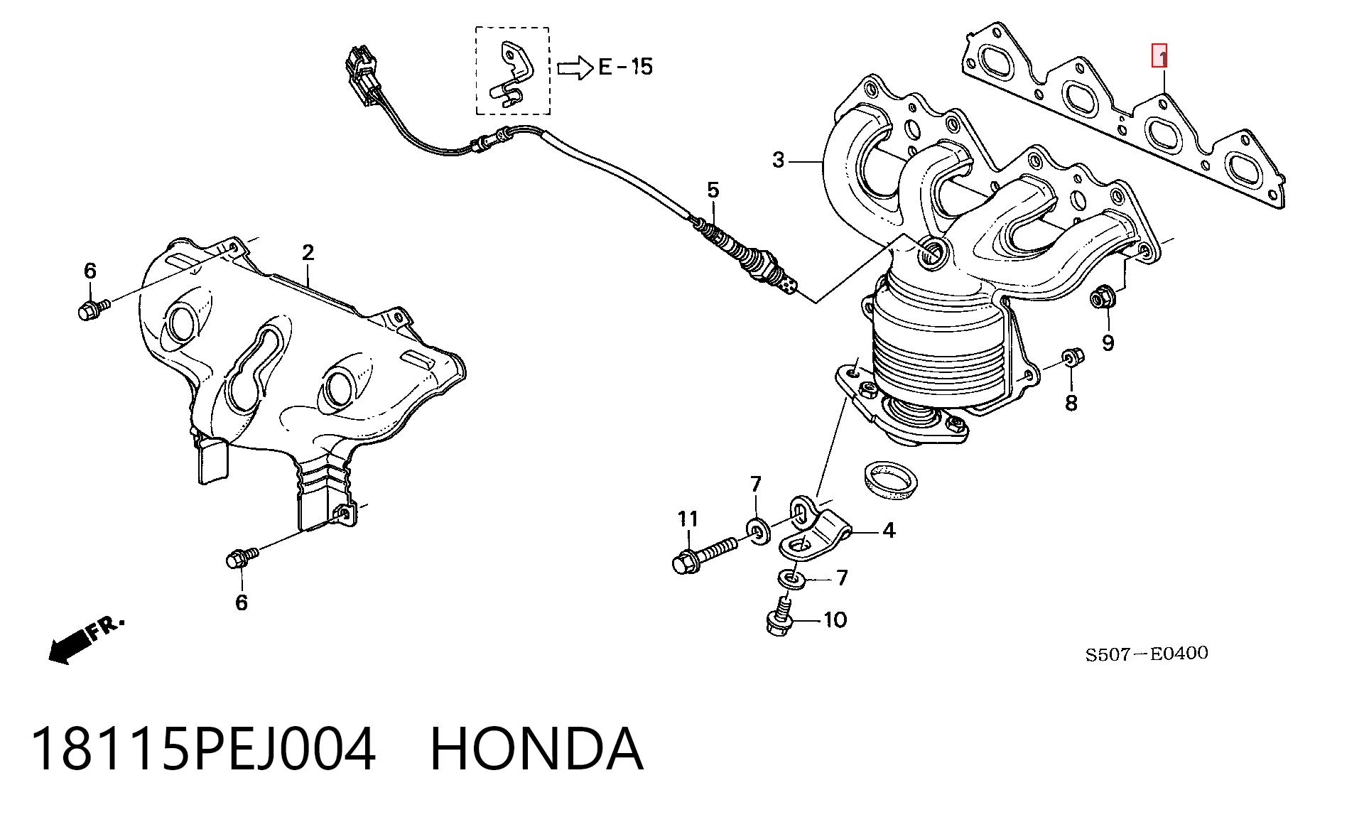 Compre Vedante de tubo coletor de escape Honda Civic 5