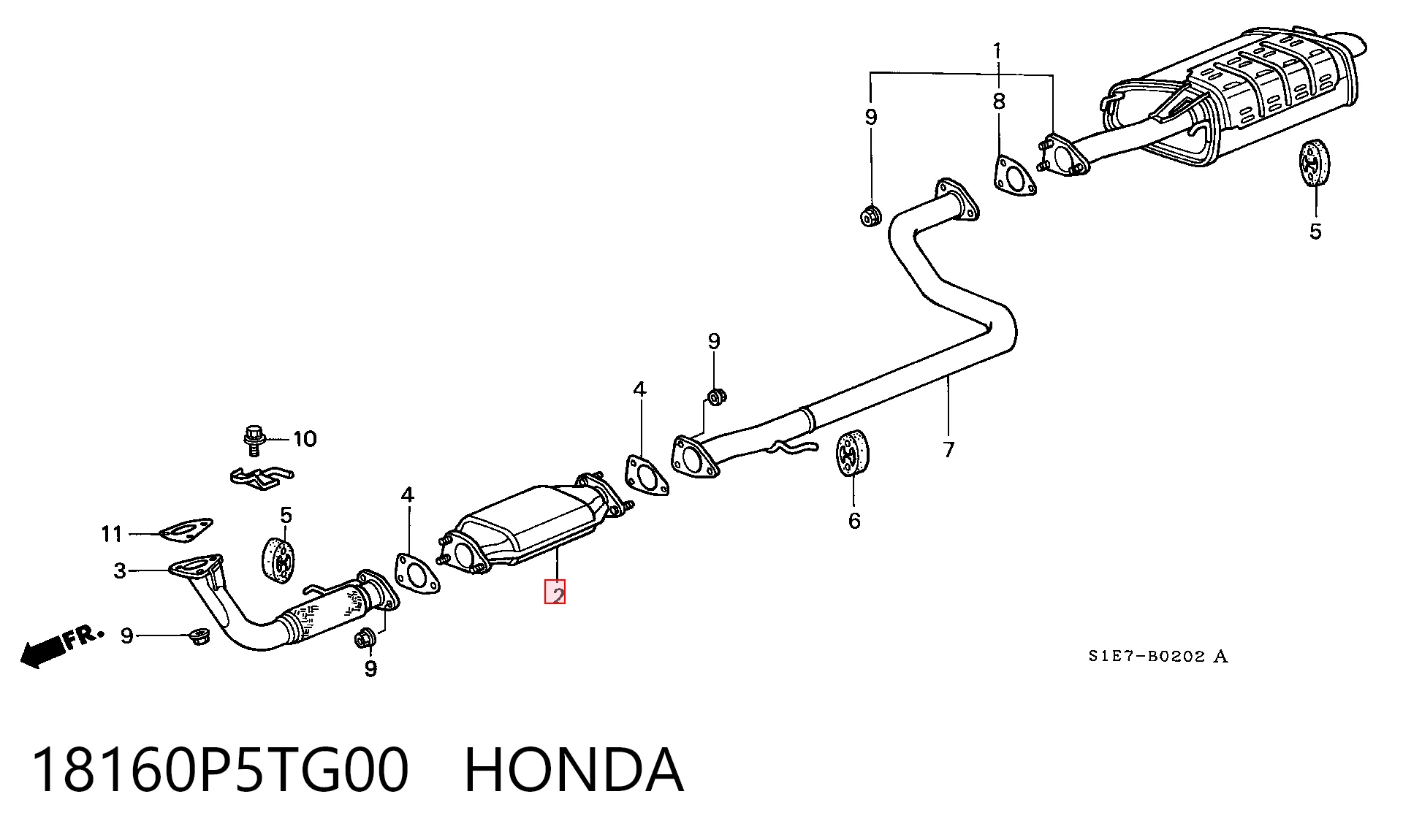 Convertidor - catalisador Honda Accord V CE, CF ao melhor preço