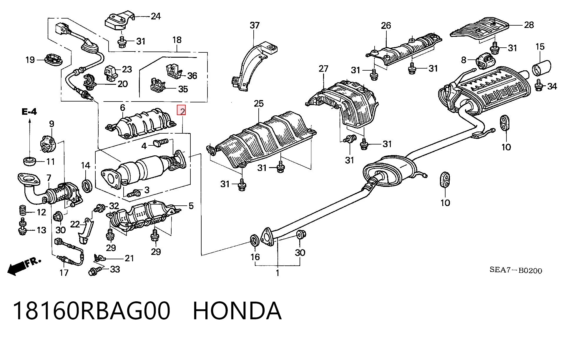 Convertidor - catalisador Honda Accord VII CM, CN