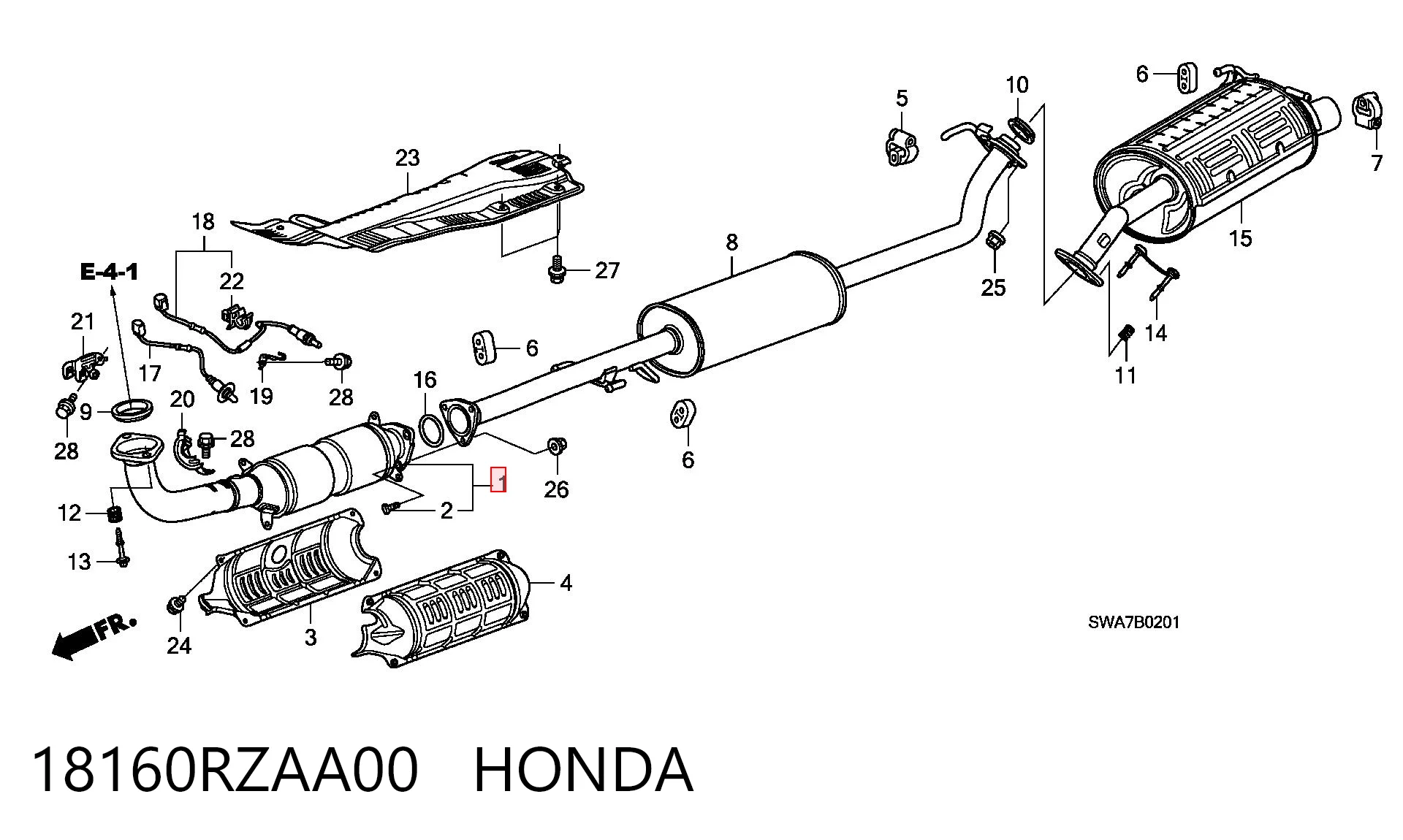 18160RZAA00 Honda