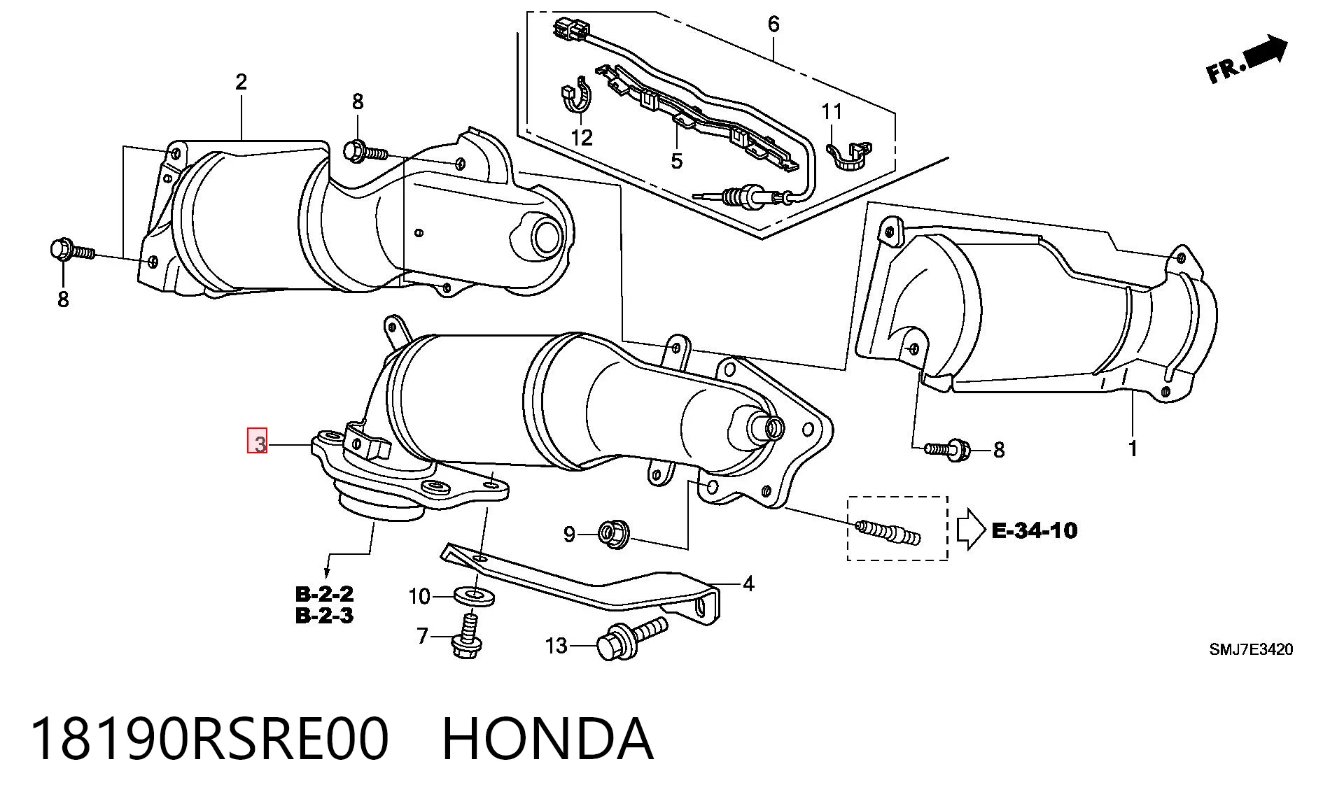 18190RSRE00 Honda