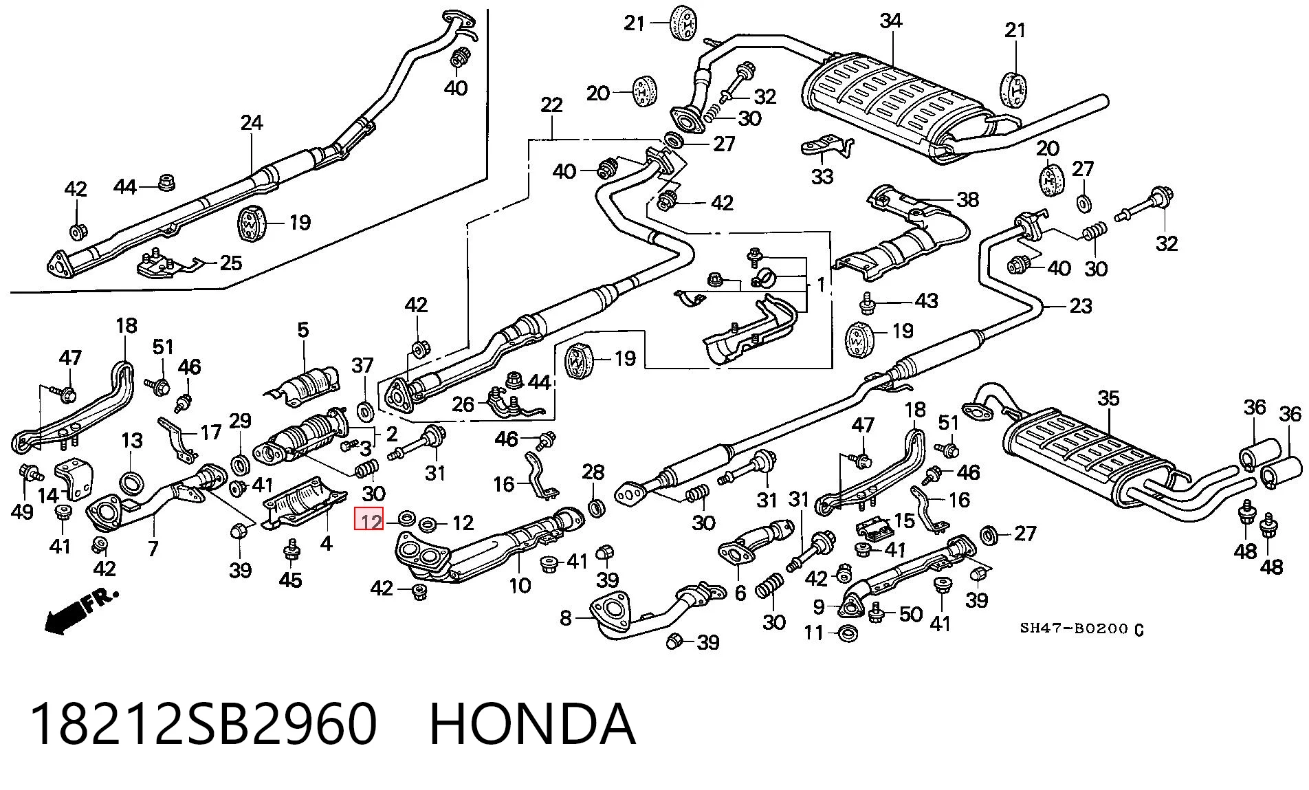 18212SB2960 Honda