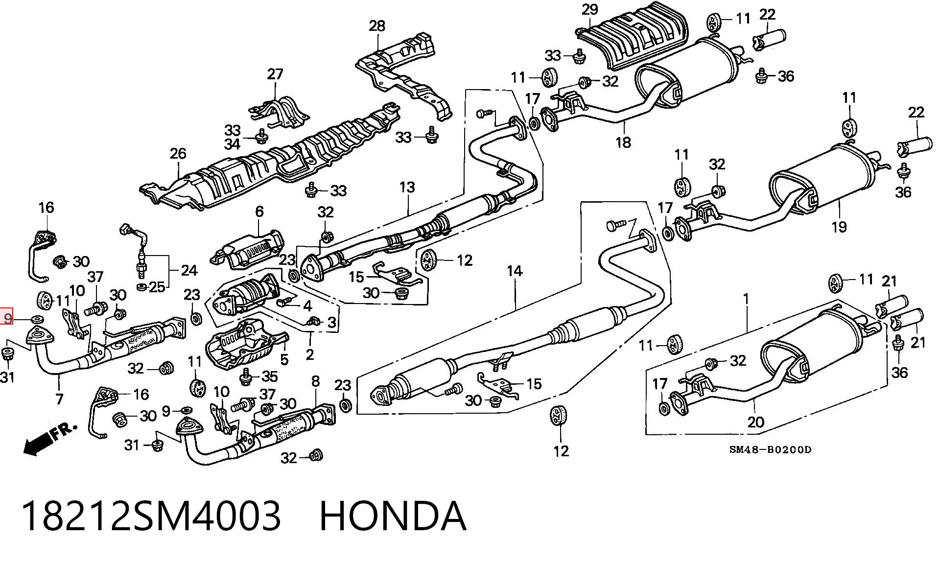 18212SM4003 Honda