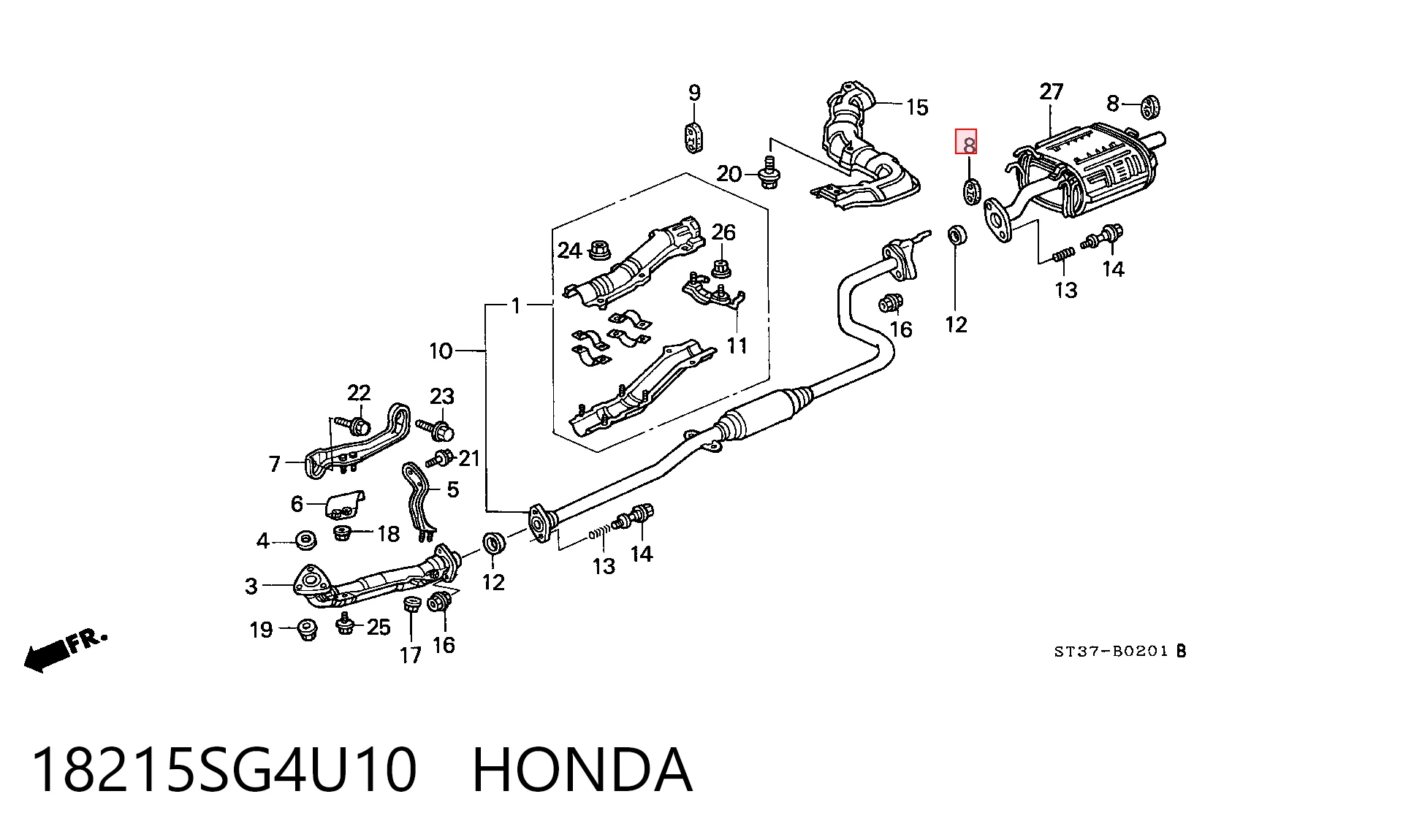 18215SG4U10 Honda