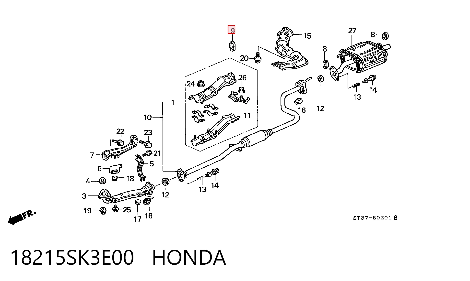 Compre Coxim de fixação do silenciador Honda Civic 6