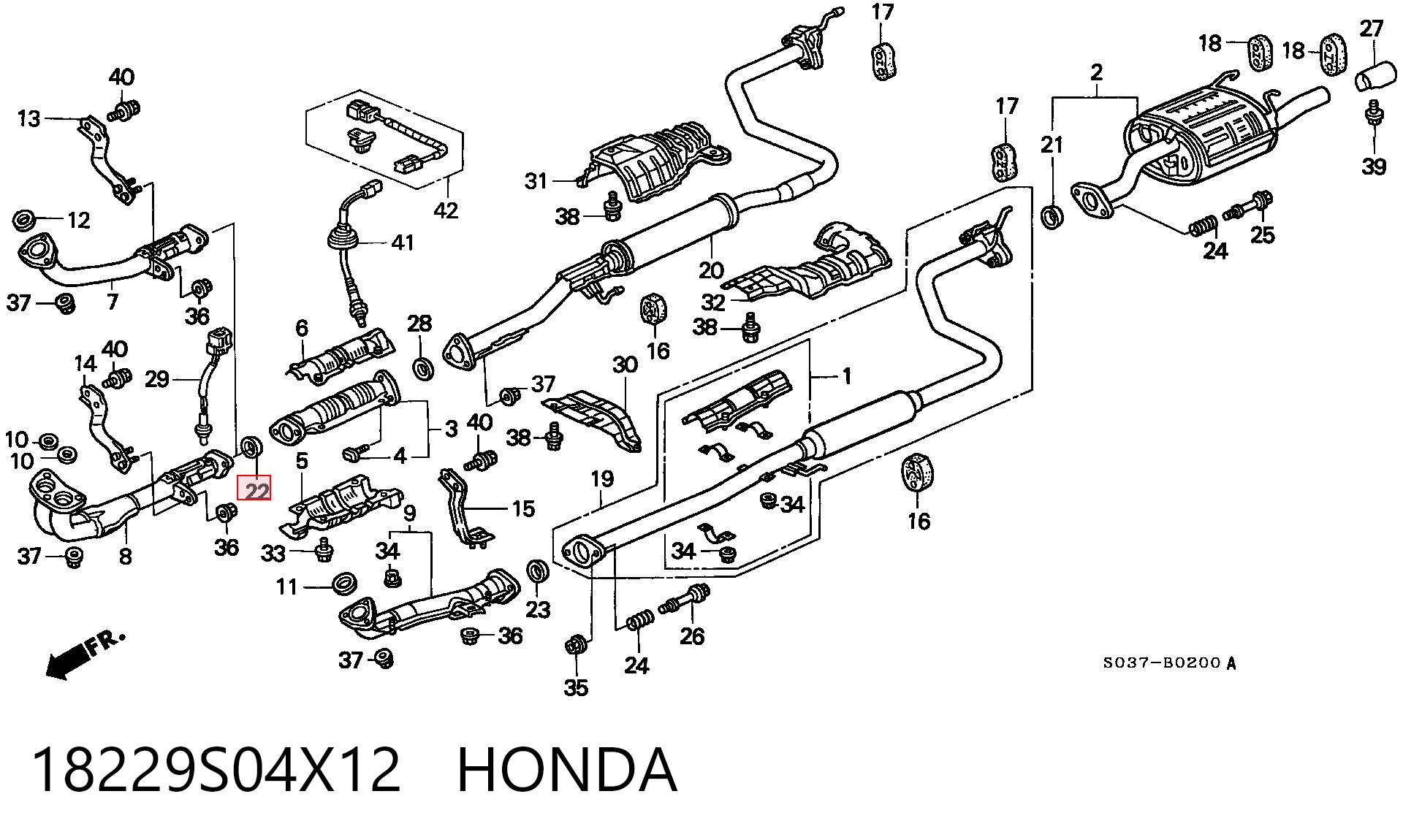 18229S04X12 Honda