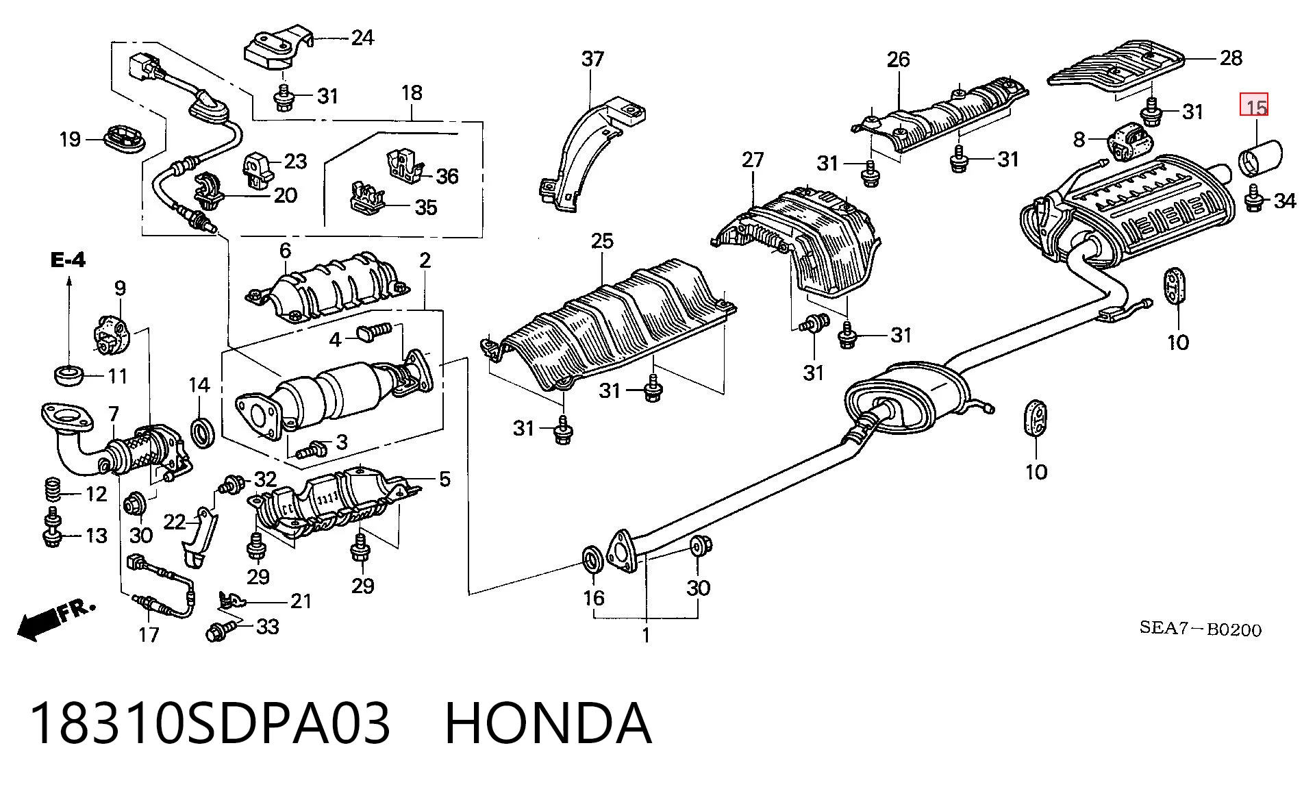 18310SDPA03 Honda