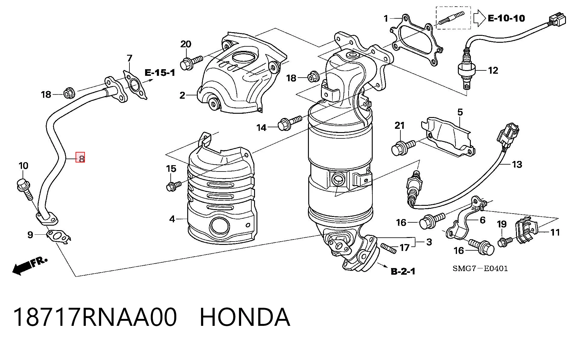 18717RNAA00 Honda 