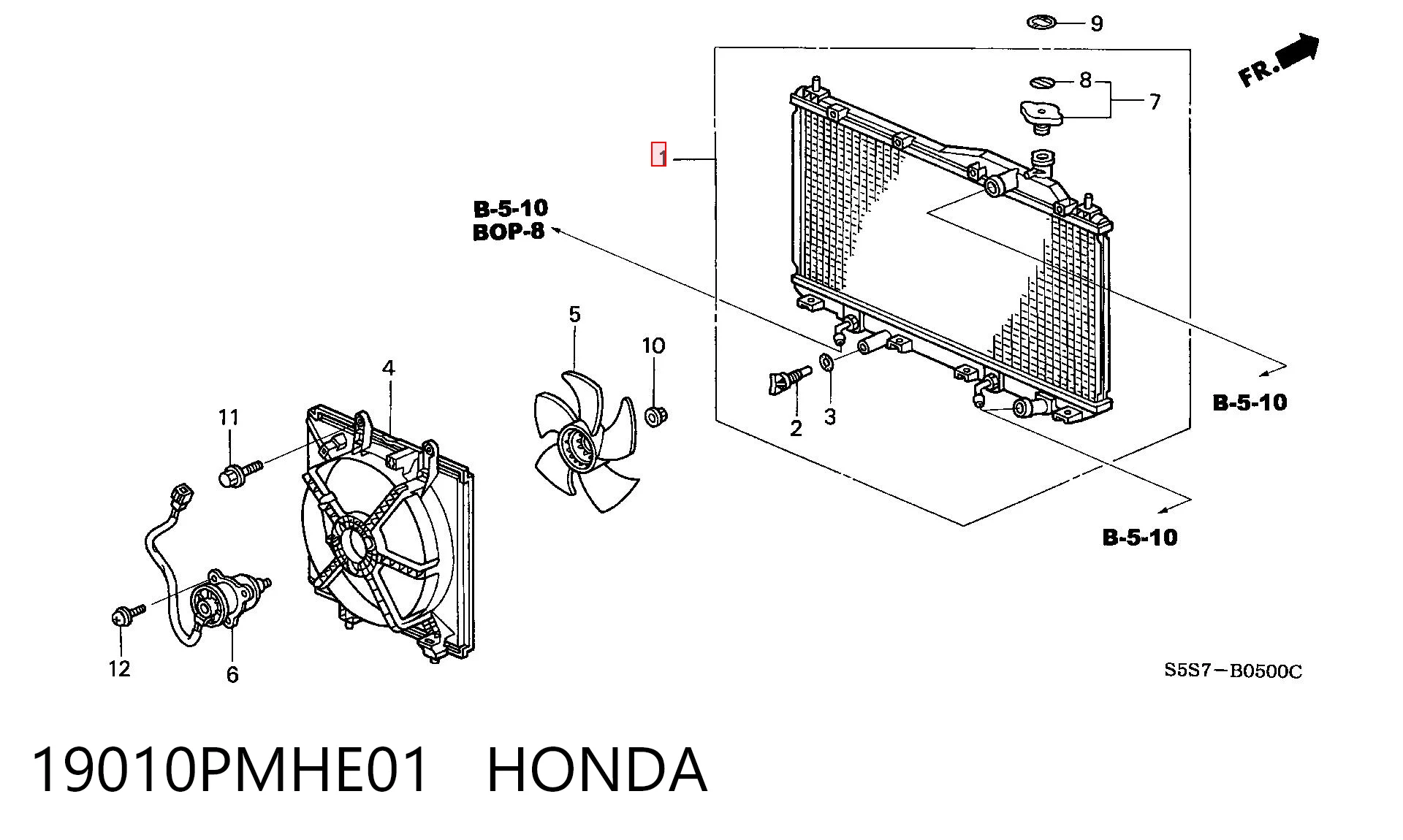 19010PMHE01 Honda