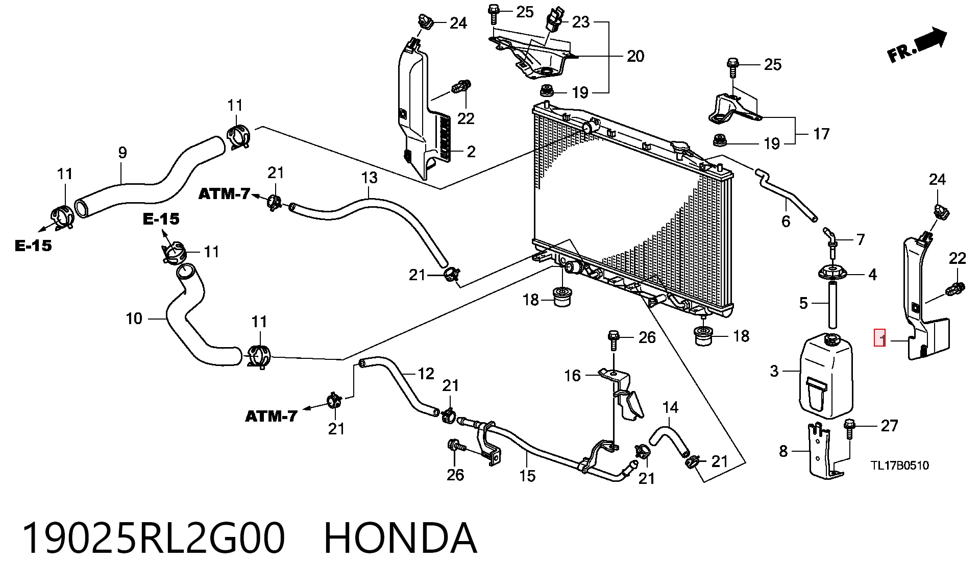 19025RL2G00 Honda