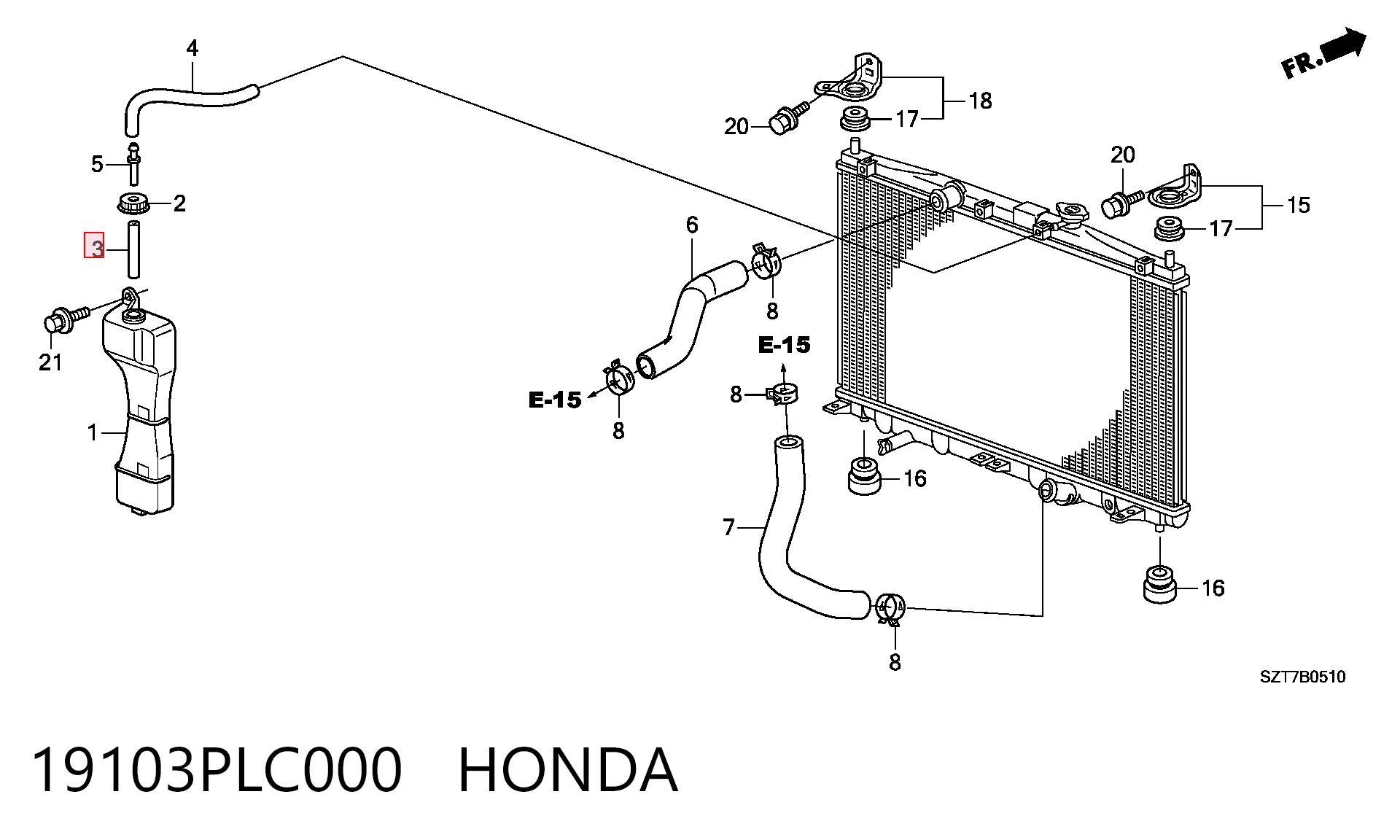 19103PLC000 Honda