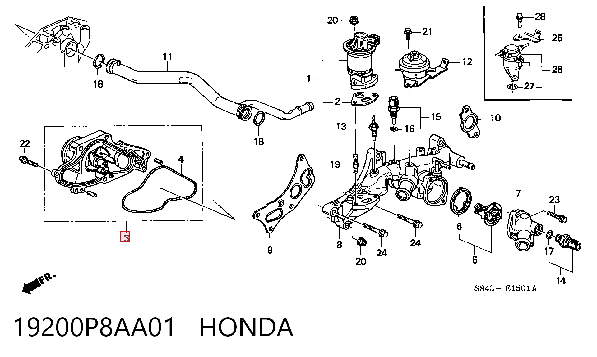 19200P8AA01 Honda