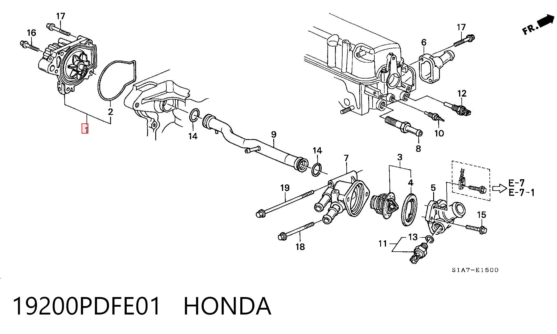 19200PDFE01 Honda