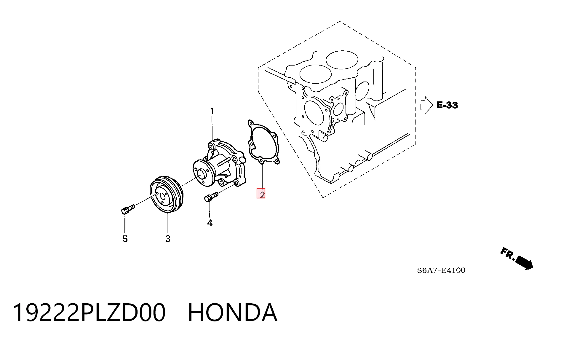 19222PLZD00 Honda