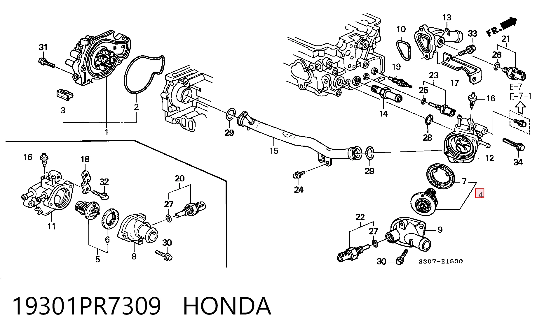19301PR7309 Honda