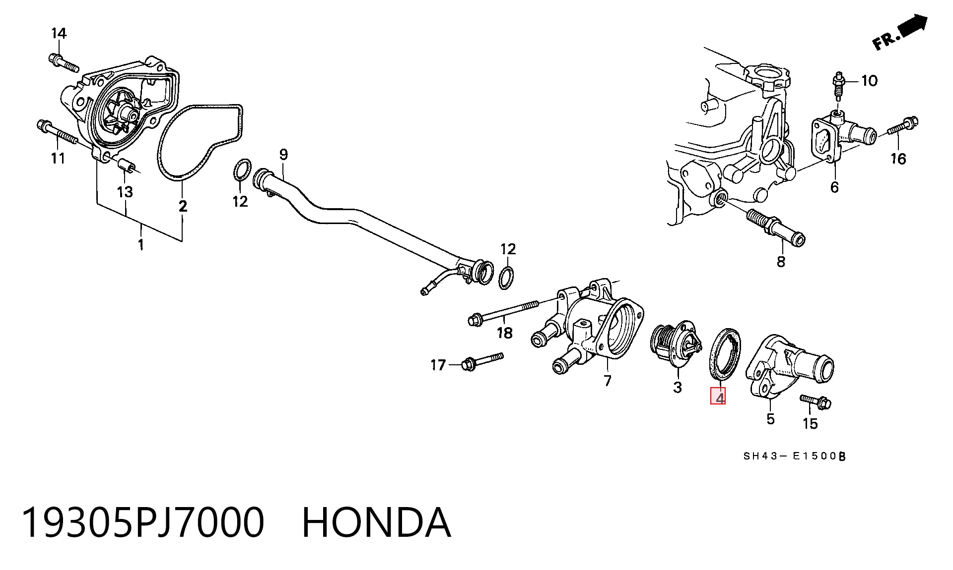 Vedante de termostato Honda Civic preço, a partir de 2,71 USD