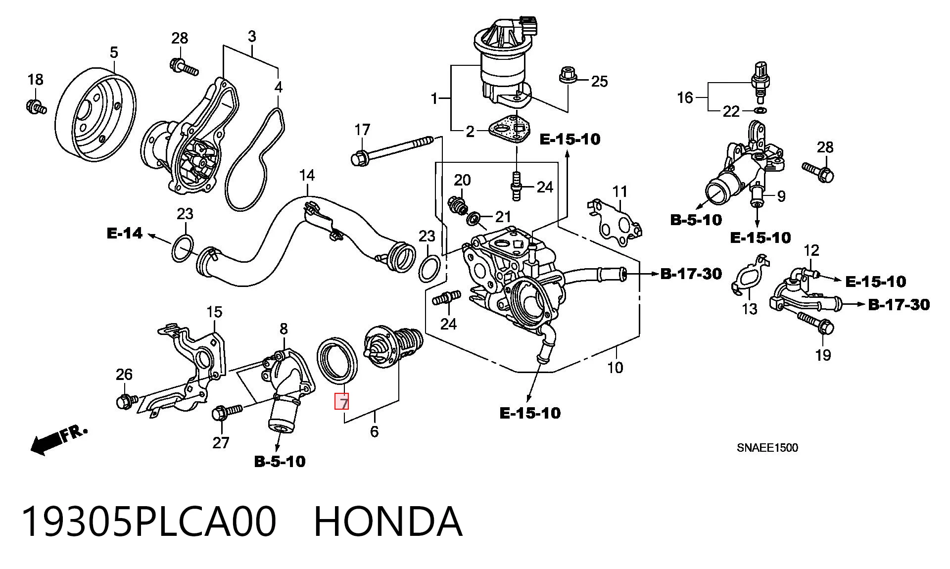 19305PLCA00 Honda 
