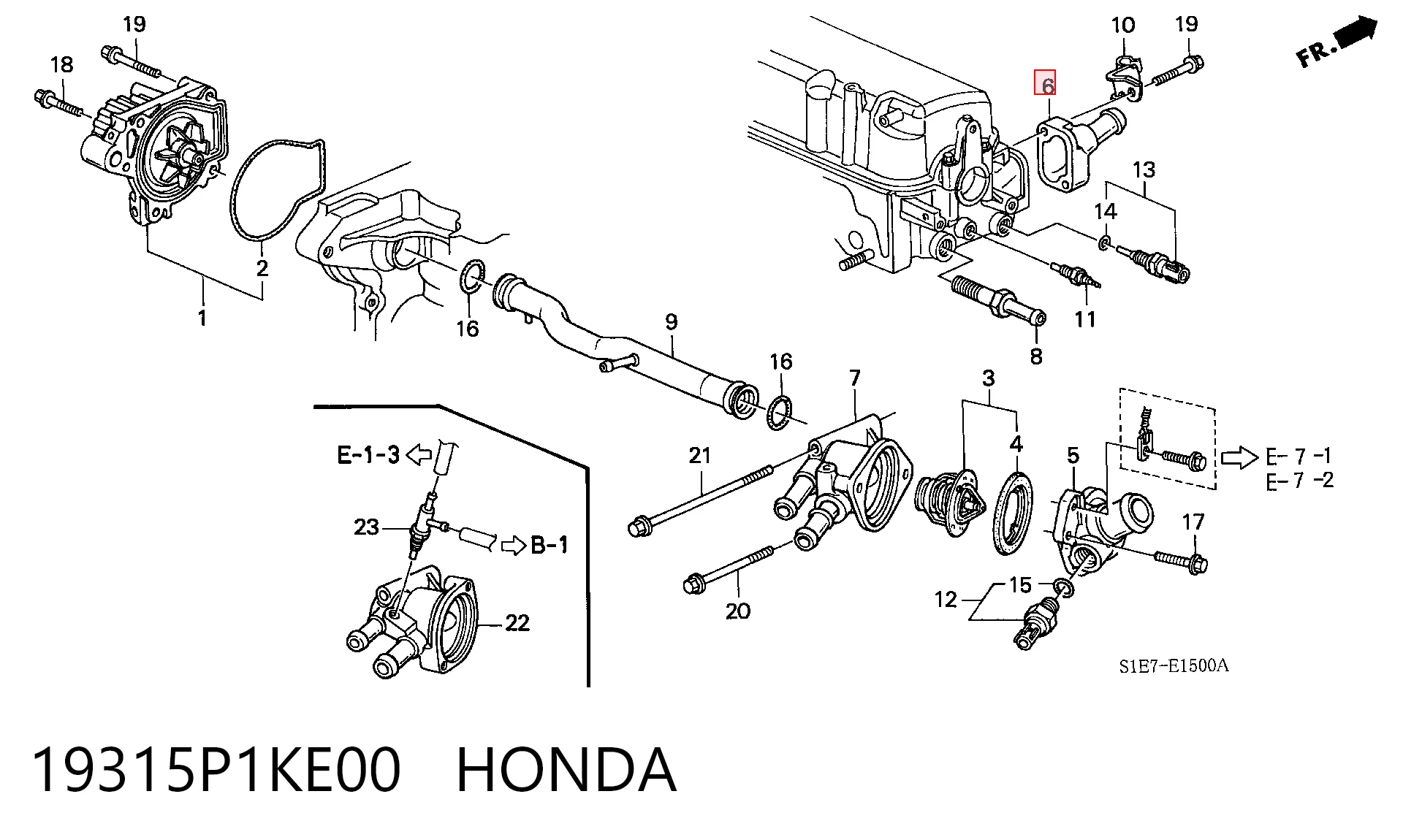 19315P1KE00 Honda