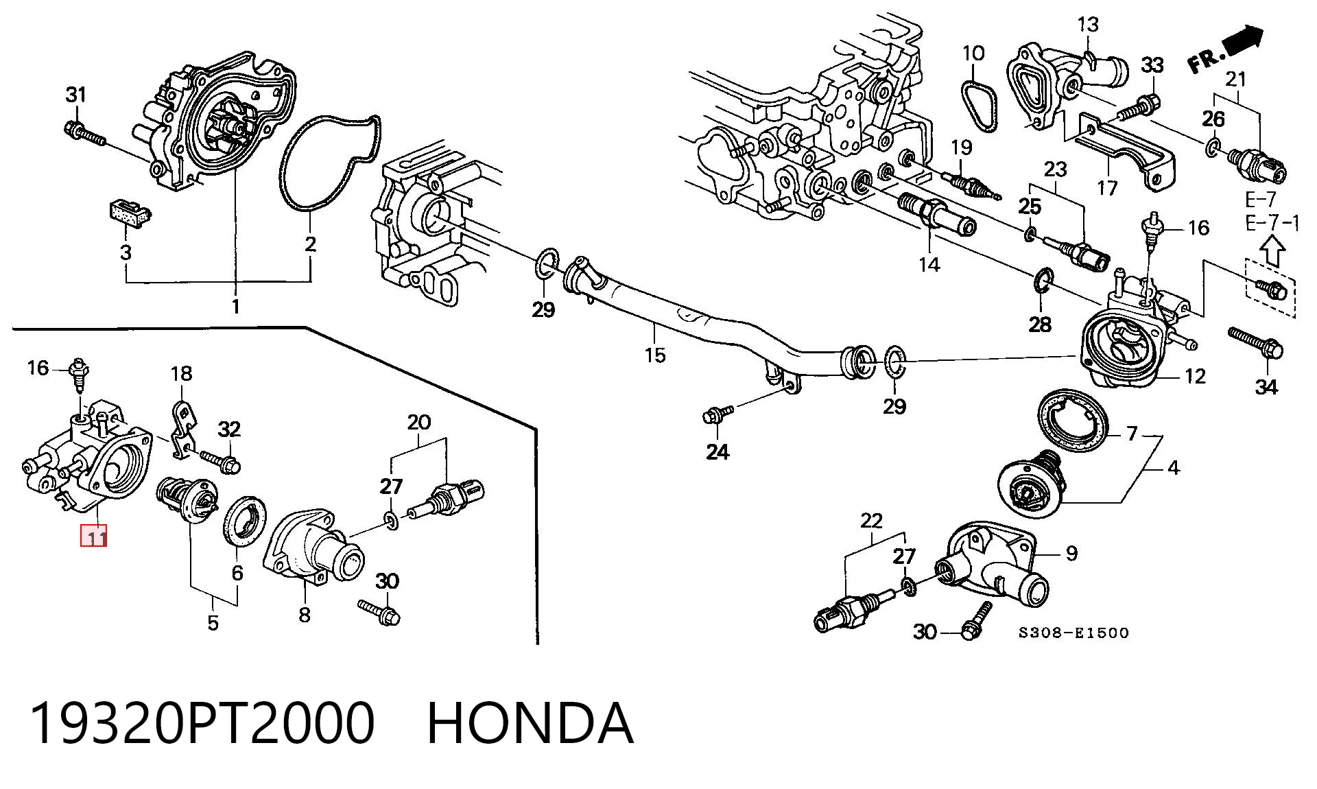 19320PT2000 Honda 
