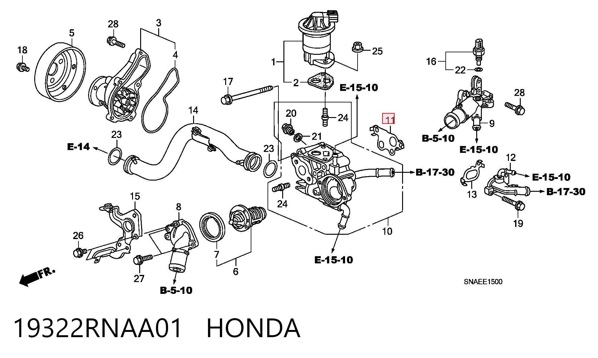 19322RNAA01 Honda