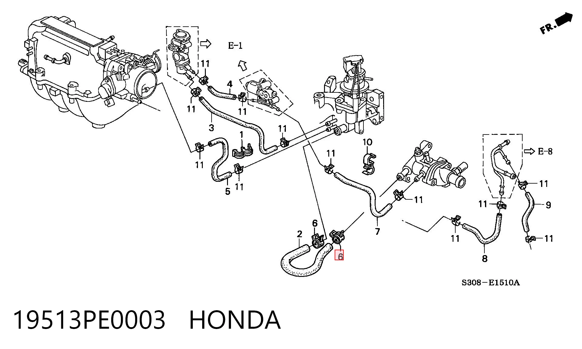 19513PE0003 Honda 
