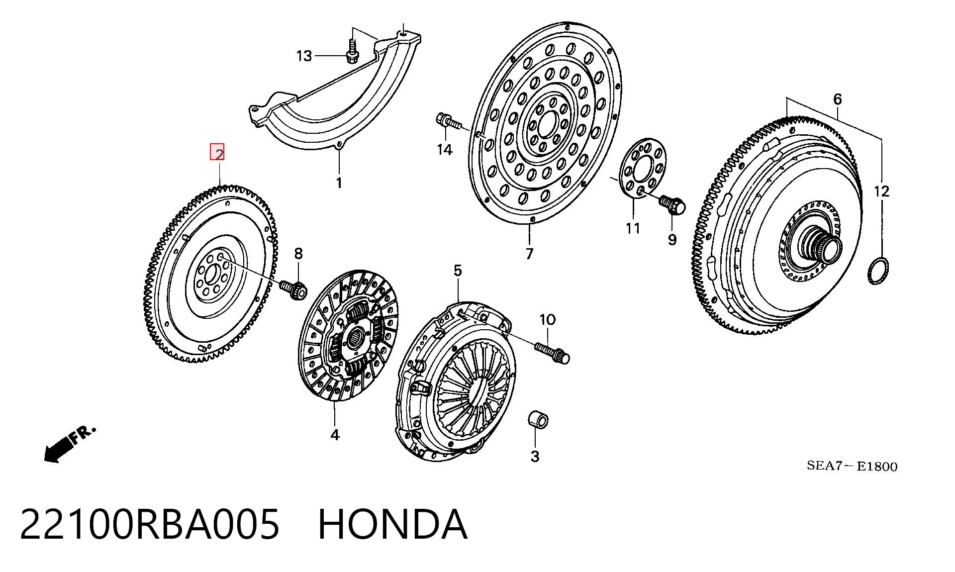 22100RBA005 Honda