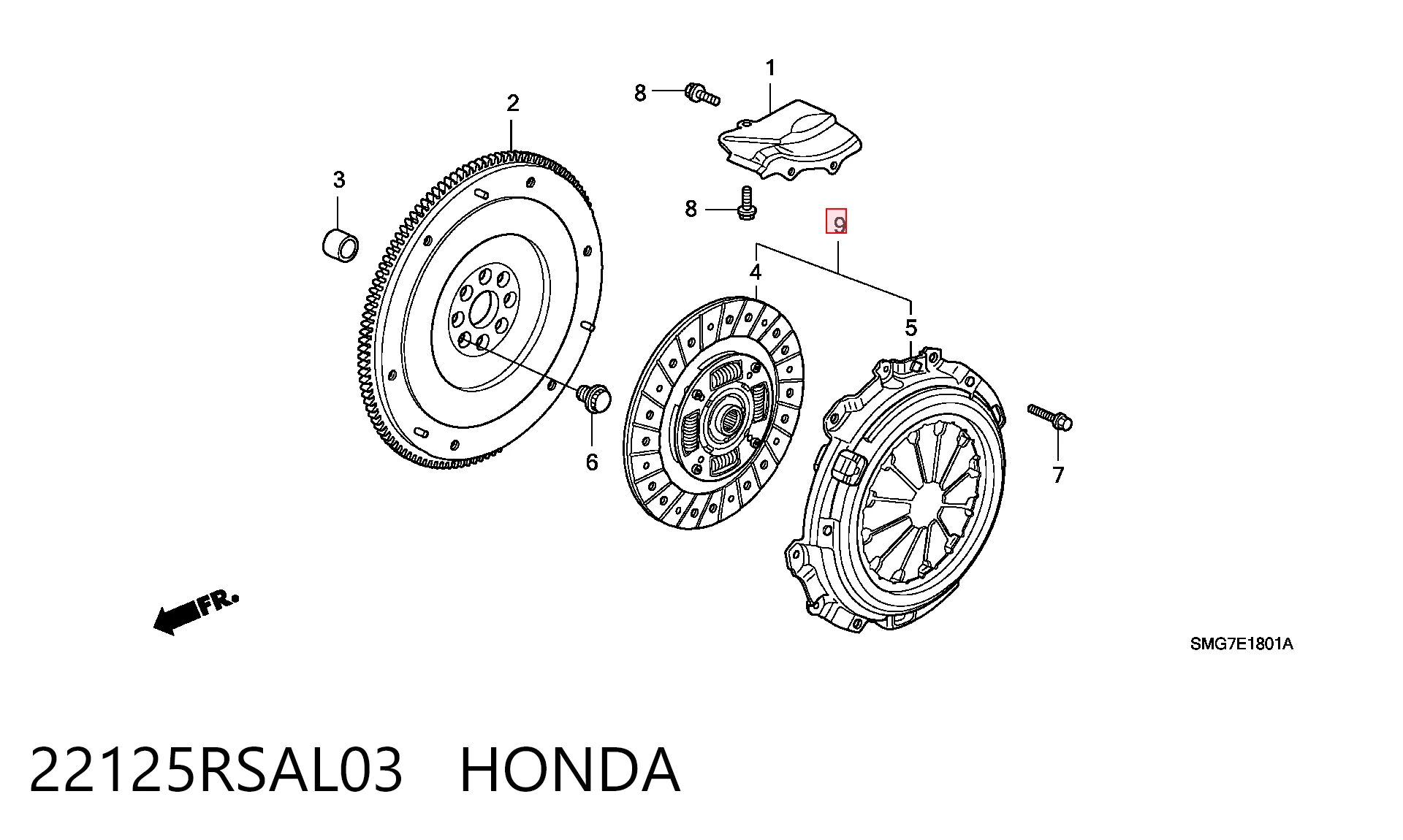 22125RSAL03 Honda