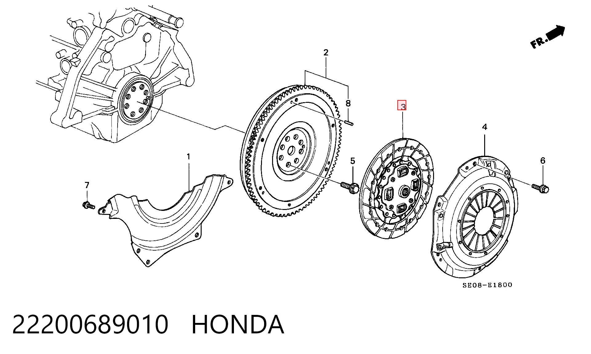 Disco de embraiagem para Honda Accord III CA5