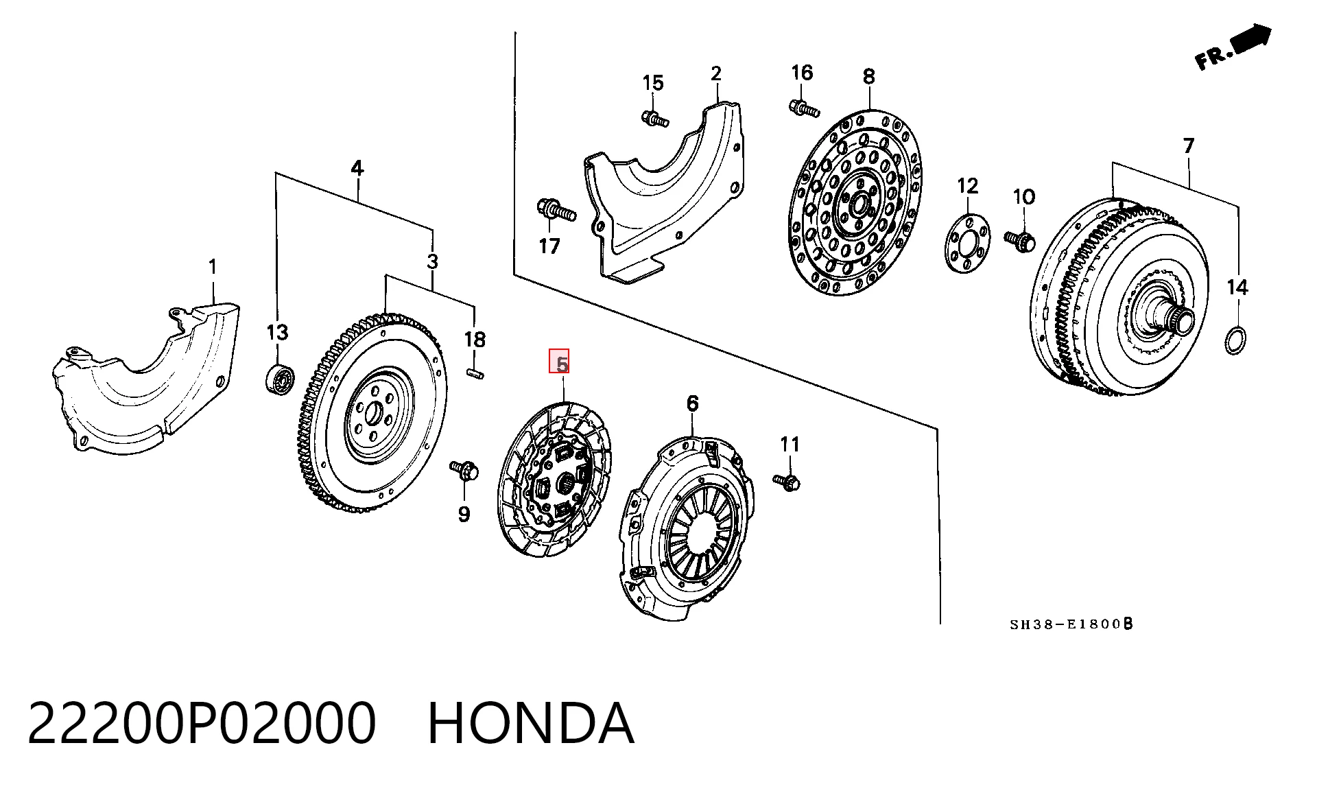 Disco de embraiagem Honda Civic V EG